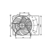Ventilateur Radiateur moteur pour CITROËN C2 ph.1 2003-2008, OEM: 1253H0, Neuf