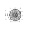 Ventilateur Radiateur moteur pour CITROËN DS4 2011-2015, OEM: 1253A9, Neuf