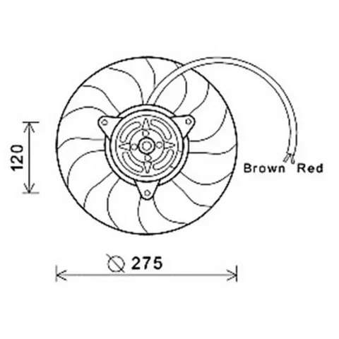 Ventilateur Radiateur moteur pour AUDI A6 II ph.2 2001-2004, OEM: 8E0959455N, Neuf
