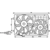 Ventilateur Radiateur moteur pour AUDI A3 3/5 Portes 2008-2012, OEM: 1K0121207T, Neuf