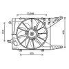 Ventilateur Radiateur moteur pour DACIA SANDERO I 2008-2012, OEM: 6001550562, Neuf