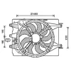Ventilateur Radiateur moteur pour FIAT 500L ph.1 2012-2017, OEM: 51921113, Neuf