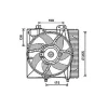 Ventilateur Radiateur moteur pour CITROËN C3 II ph.1 2009-2013, OEM: 1253H6, Neuf
