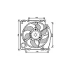 Ventilateur Radiateur moteur pour NISSAN MICRA III (K12) ph.1 2003-2005, OEM: 7701059786, Neuf